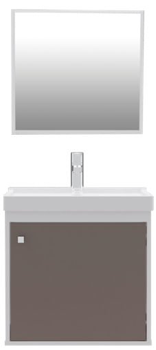 A superioridade do MDF na indústria de móveis para ambientes residenciais 8 Conjunto para banheiro com lavatorio e espelheira canis 41x32cm branco gianduia Cerocha 2359669