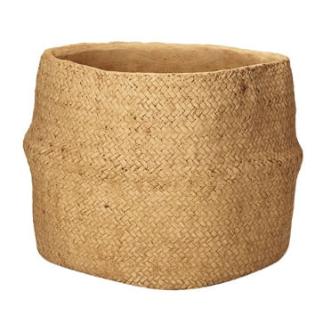 Cachepot Em Cimento Marrom 13X14X14cm Mart