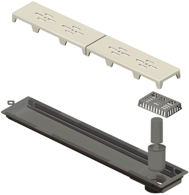 Novii ralo linear pvc sifonado 50cm oculto 2368854