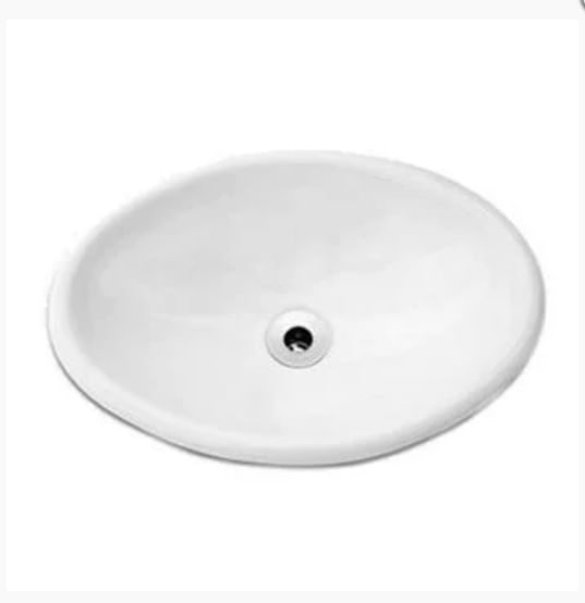 Confira alguns dos principais modelos de cubas para banheiro 11 Cuba Celite para Banheiro de Embutir Oval sem Ladrao Branca 58610
