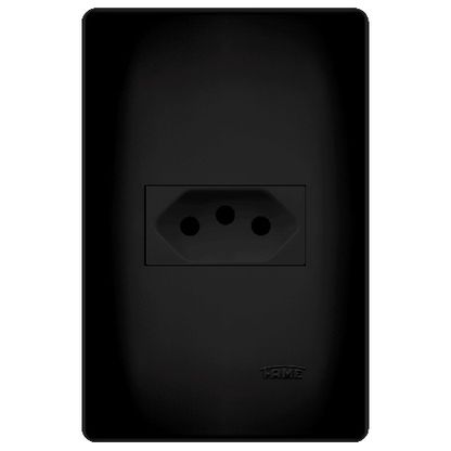 Tomada 2p t 10a/250v/preta