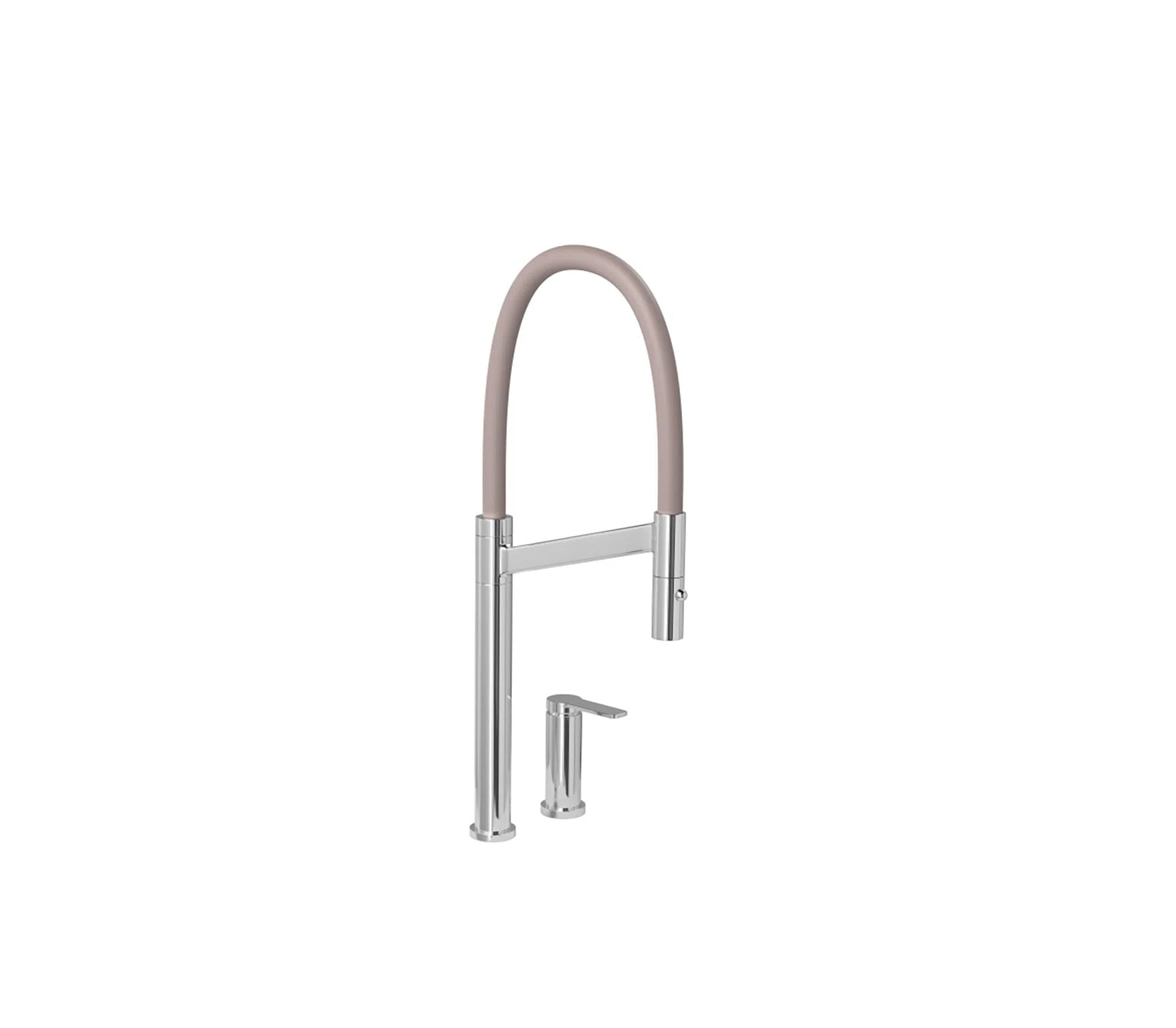 Misturador Monocomando De Mesa Para Cozinha Deca Colore Cromado E Fendi Deca