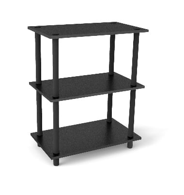 Dicas de como montar uma biblioteca em casa 24 Estante preta com 4 niveis 60x35x109cm adaptador 2371715