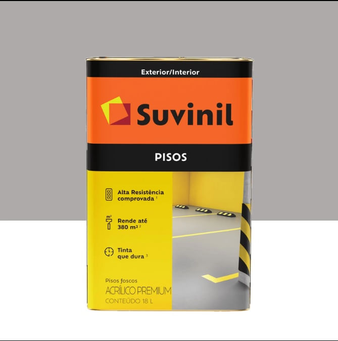 Tinta Suvinil Piso Liso Cinza 18 Litros 519081