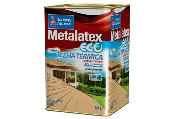 Saiba qual é a inclinação correta de telhados cerâmicos e evite dores de cabeça 9 Tinta Metalatex Eco telha termica ceramica 18L telha Sherwin Williams 1261150