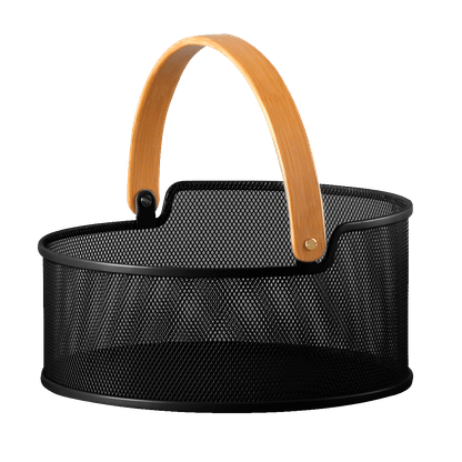 CESTA WIRE PEQ.C/ALÇA PRETA P COISAS COISINHAS