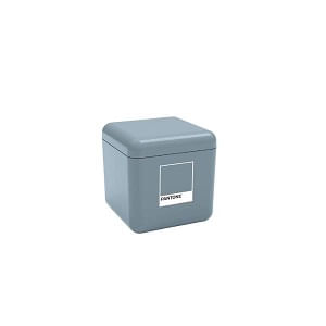 Porta Algodão/Cotonetes Cube Azul Pantone Coza