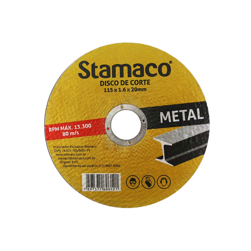 Confira 6 dicas para utilizar discos de corte 5 Disco Corte Metal 115x16x20mm 6121 Stamaco 1571672