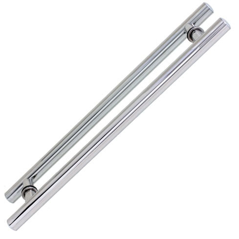 Puxador Pop Line Tubular 22x400x300mm Aço Inox 201 Polido Geris