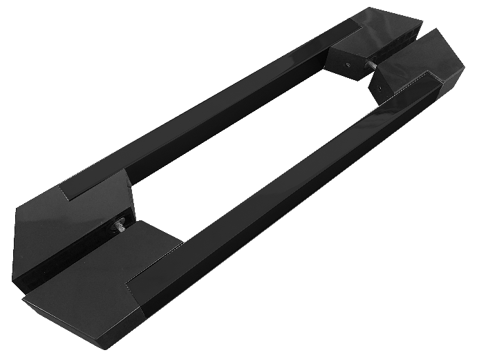 Puxador Duplo Let 465x300x20mm Aluminio Preto Geris