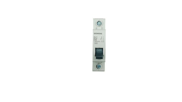 Disjuntor monopolar in 10a curva c icn 3ka 380/220v 5ka-220/127v