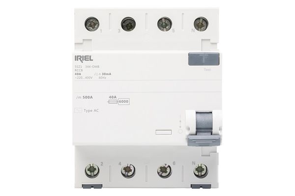 Dispositivo dr 3pn in 40a 30 ma tipo ac tensao 127/220vac