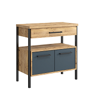 Gabinete Munique Azul Petróleo 80cm Darabas Agardi