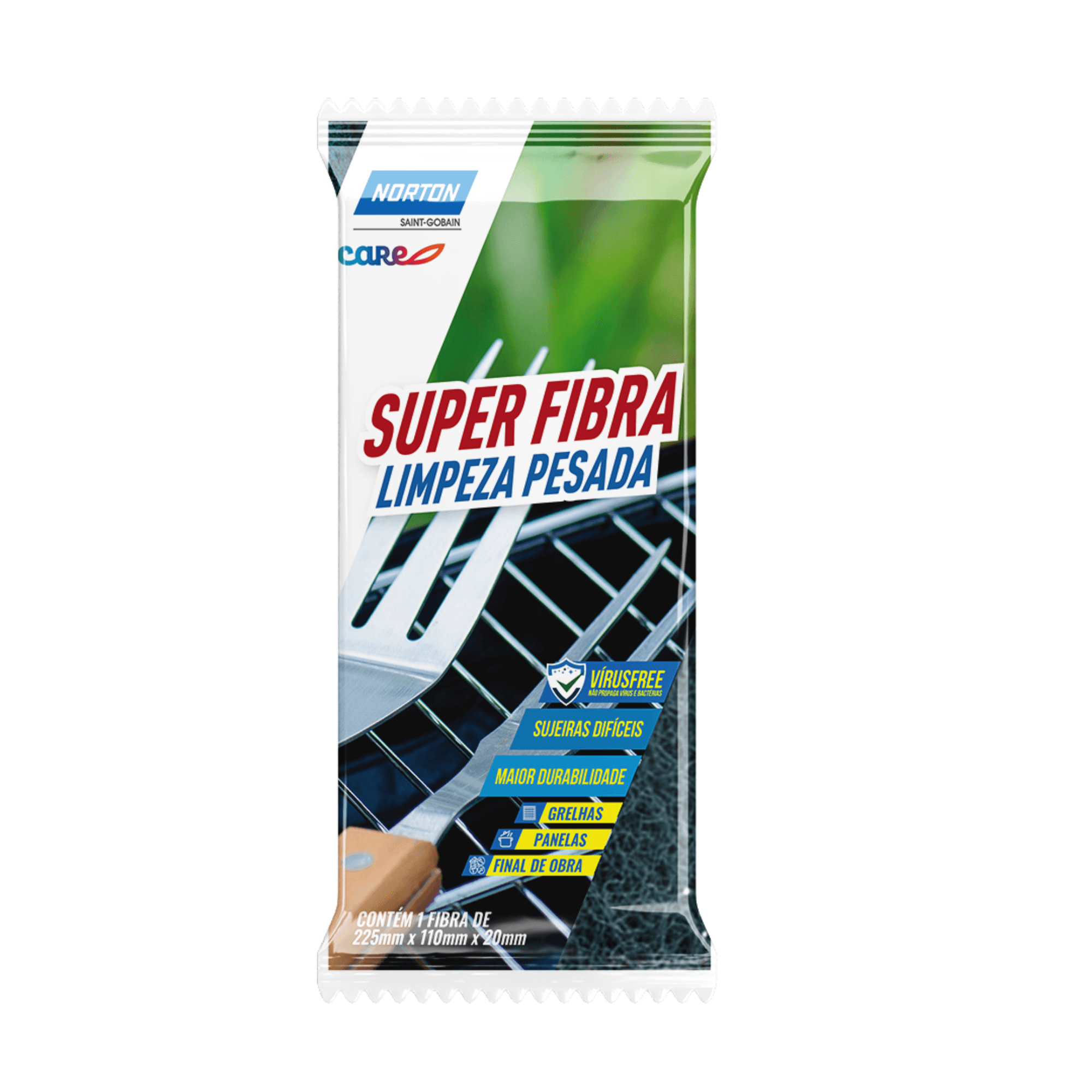 Aprenda a limpar rejunte sem dificuldades com 7 dicas 5 Super Fibra Limpeza Pesada 1un 110X225 Norton 2315564