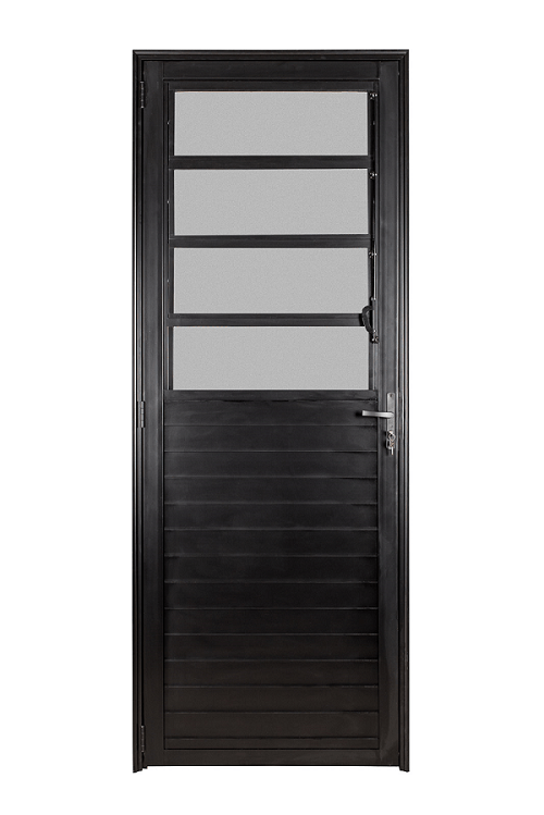 Porta Basculante Direita Vmb 210x90 Preto Fortsul Esquadrisul