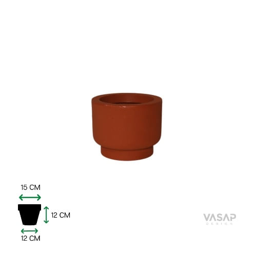 Vaso Cumbuca Alo Pp Terracota