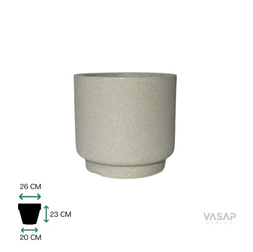 Vaso Cumbuca Alo P Branco Marmore