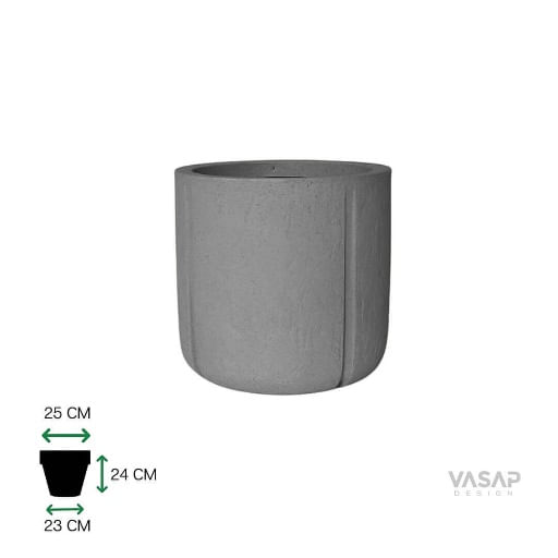 Vaso Karaja 24 Cinza Claro