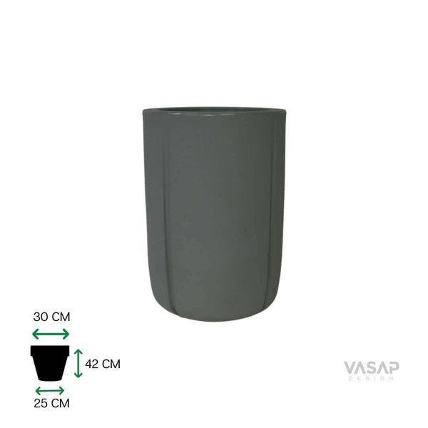 Vaso Karaja 42 Cinza Claro