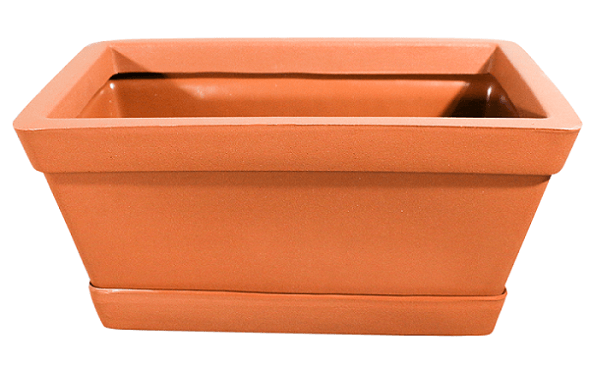 Floreira Trapezio Classico 18 Terracota
