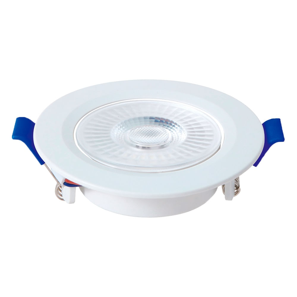 Spot LED Embutir Redondo Branco 8W Bivolt 3000K - Blumenau