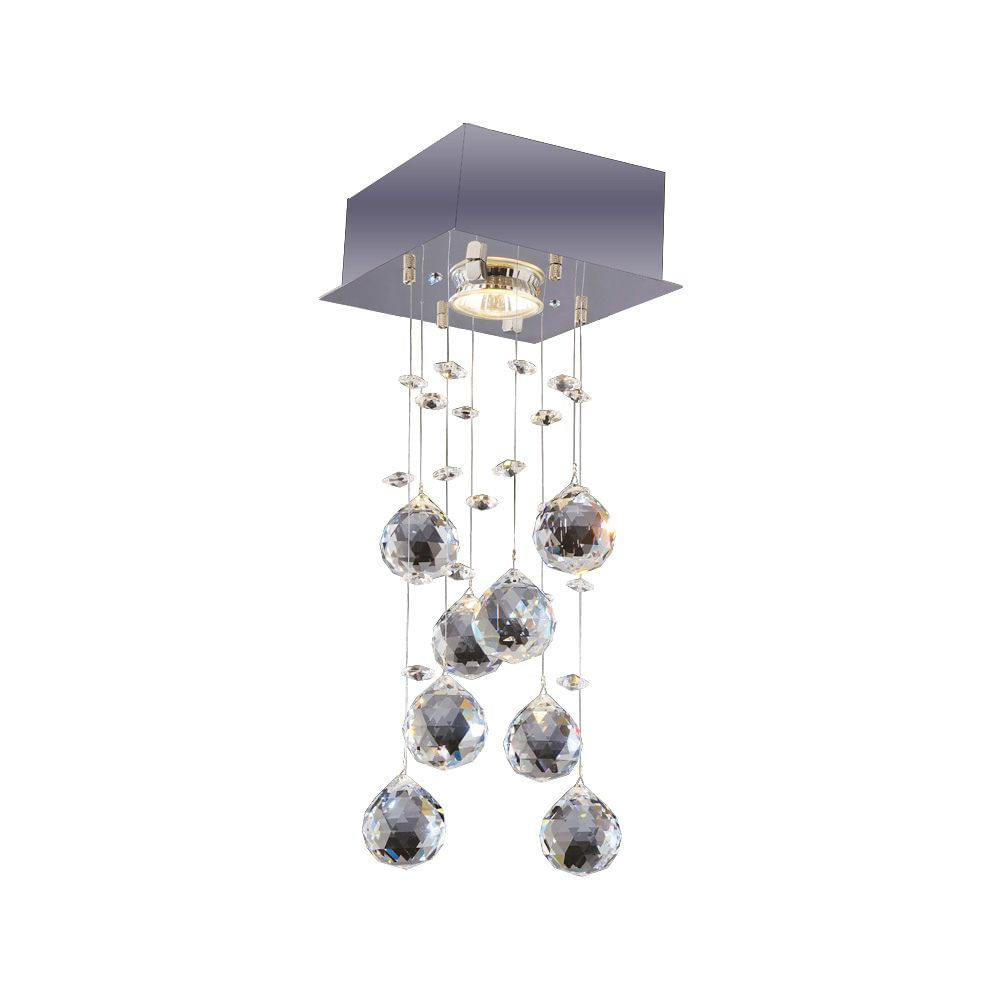 Lustre de cristais Brihante para 1 lampada GU10 transparente Bronzearte 1080091