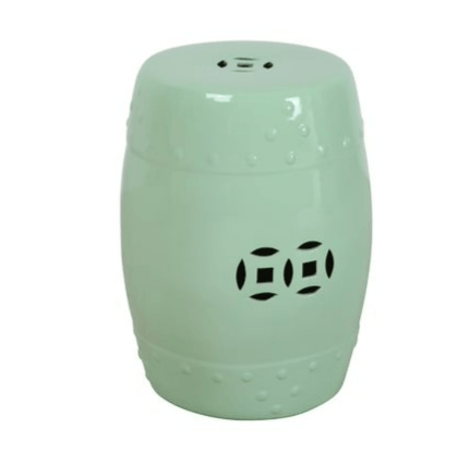 Jardim de Inverno: crie um espaço aconchegante em casa 4 Puff Para Jardim Em Ceramica Verde Hortela 2393310