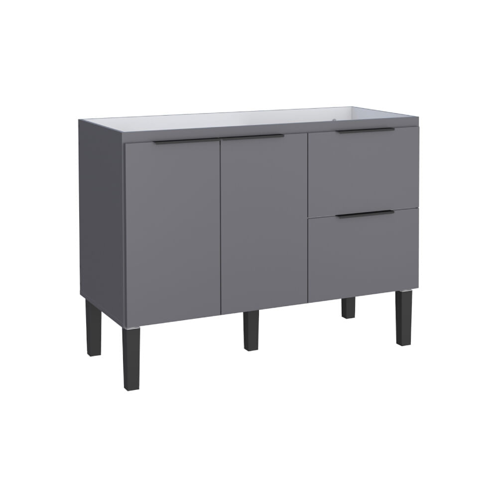 5 dicas para ter ainda mais espaço com os móveis de cozinha planejados 13 Gabinete de Cozinha Cisne 1141mm Cinza Cozimax 2329921