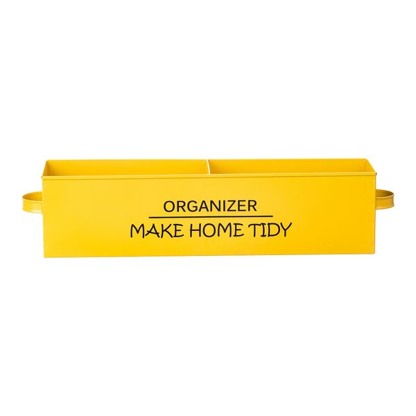 Organizador Com 2 Compart. Mostarda Coisas Coisinhas