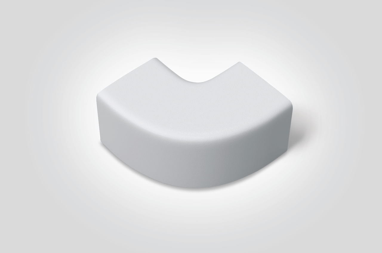 Curva Plana 80X80 Para Canaleta Ar Condicionado Helaclima Cpac8080
