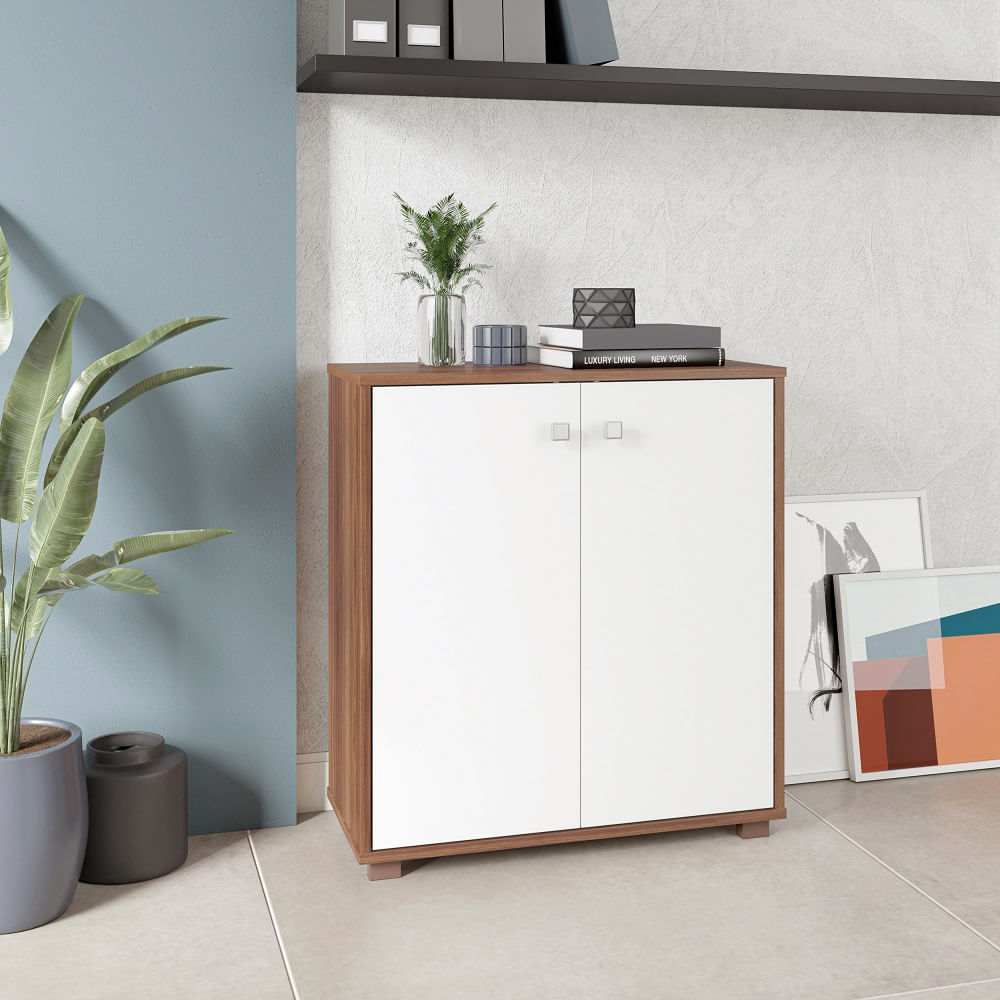 Confira algumas inspirações para armário de banheiro 15 Armario 2 Portas 1 Prateleira Castanho Mdp 15Mm 2421879