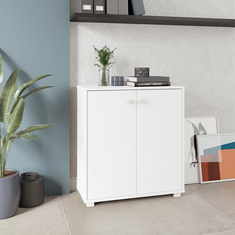 Como usar uma adega na sua decoração: conheça os tipos para seu lar 6 Armario 2 Portas 1 Prateleira Branco Mdp 15Mm 2421860