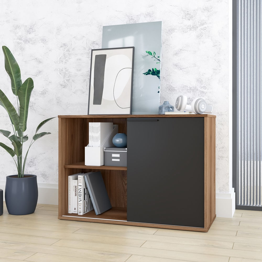 Confira algumas inspirações para armário de banheiro 13 Armario 1 Porta Castanho Preto Mdp 15Mm 2422123