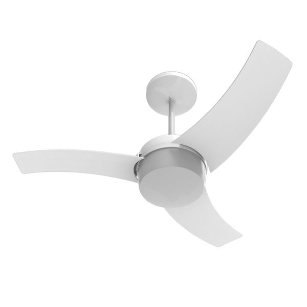 Ventilador de teto Wave 220V com controle de parede branco Aliseu