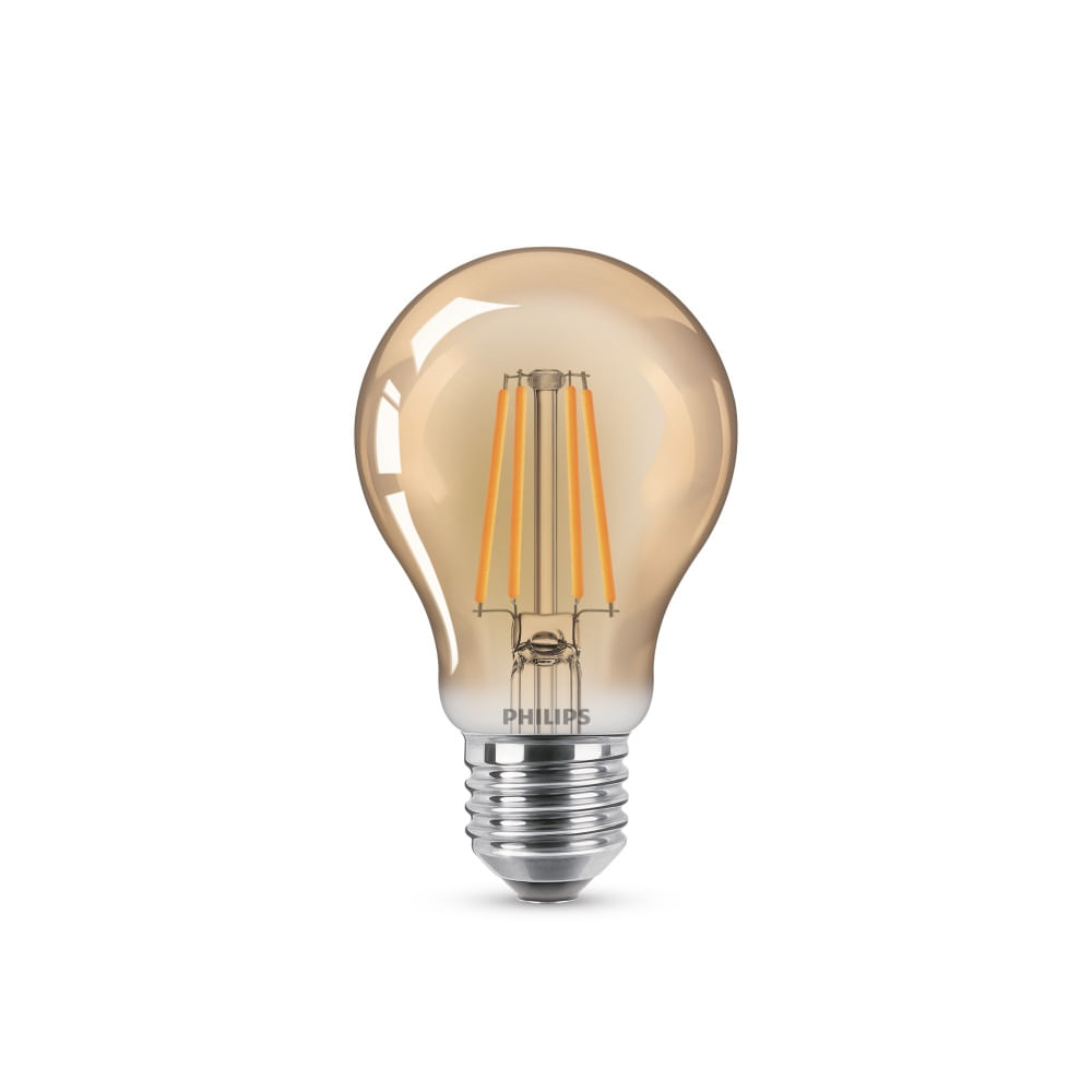 Lâmpada Led Filamento 4W A60 Luz Amarela 2500K Bivolt Base E27 Philips