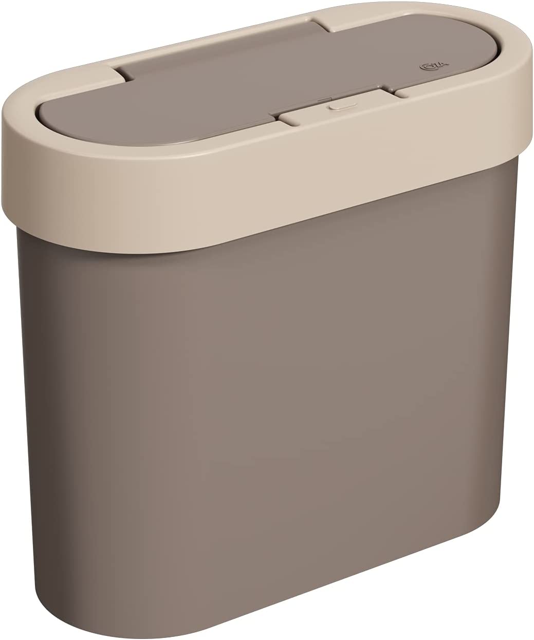 Lixeira Flat Press 2,8L- Warm Gray Light Gray Brinox