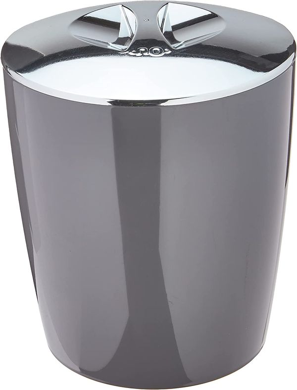 Lixeira cromo vitra 5 litros, chumbo - Ou