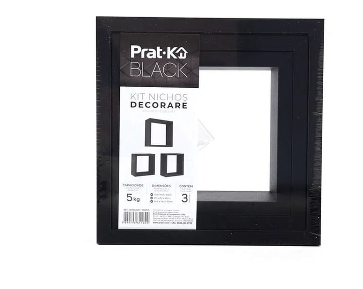 Saiba como usar nichos coloridos na decoração da sua casa 6 Prat K preta