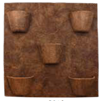 Placa 80X80cm 5 12 Vasos N°12