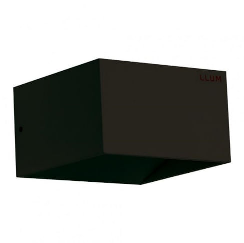 Arandela Sensitive Preta Led Bivolt 4W 3000K Ip65 12X12 Bronzearte
