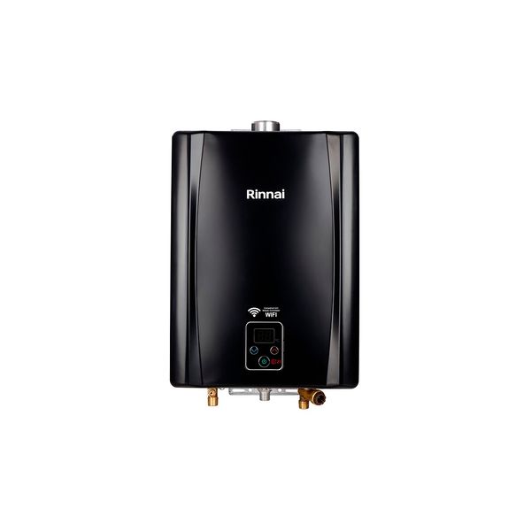 Aquecedor De Água A Gás Digital Reu-E211 Feh 21L Glp Preto Bivolt Rinnai