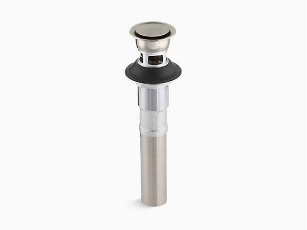 Válvula De Escoamento Click Com Ladrão Níquel Escovado Kohler