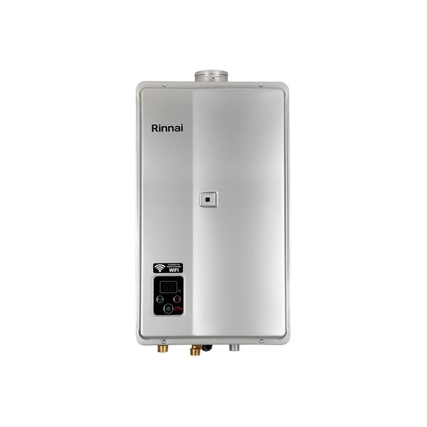 Aquecedor De Água A Gás Digital Reu-E150 Feh 15L Gn Prata Bivolt Rinnai