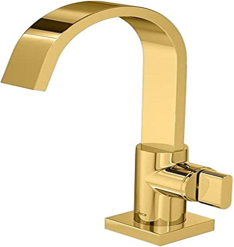 Torneira De Mesa Bica Alta Para Lavatório Polo Gold Deca
