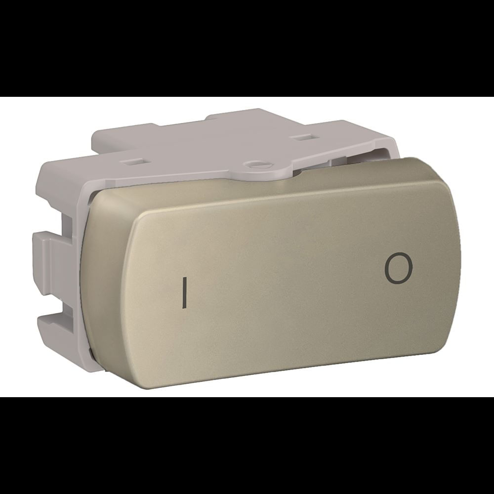 Módulo Interruptor Bipolar Simples 10a 250v 1m Dourado Miluz Schneider