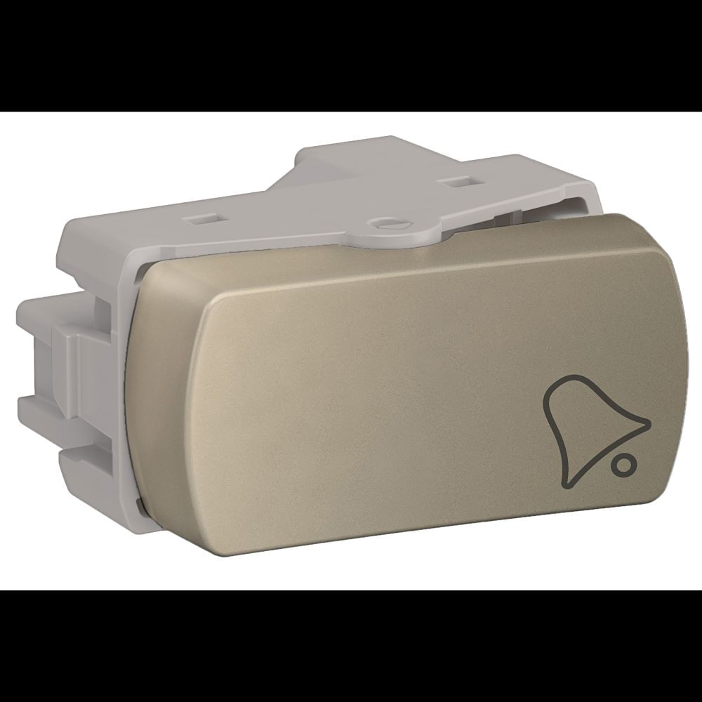 Módulo Pulsador Campainha 10a 250v 1m Dourado Miluz Schneider