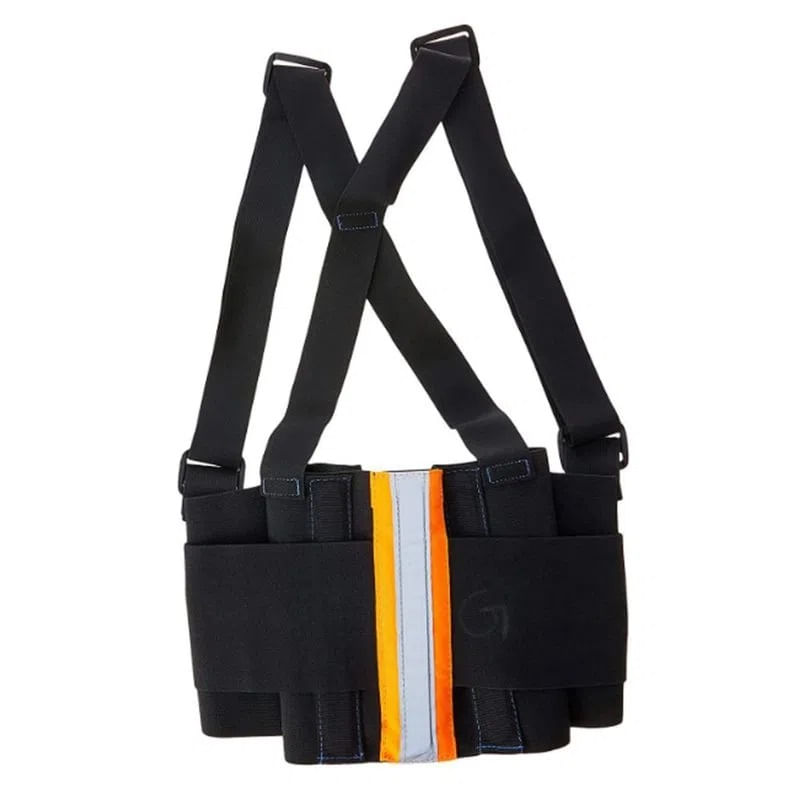 Cinta Ergonômica Fixtil CER/01 - Preto/Laranja, Tamanho Pequeno