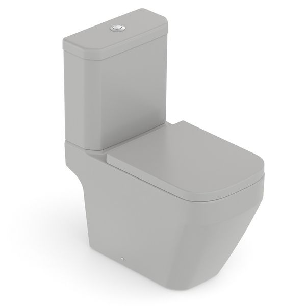 Vaso Sanitário com Caixa Acoplada e Acessórios de Instalação Assento Termofixo Prime Stone Incepa