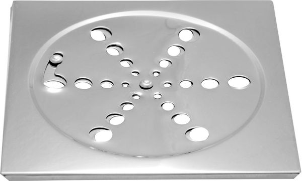 Ralo Quadrado c/ Fechamento 15Cm Aço Inox Hidrolar