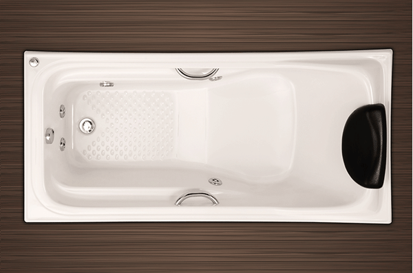 Banheira Bali Branco com Hidromassagem 130X080 Aquaplás